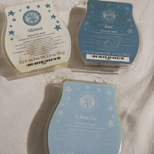 Scentsy Bar WHITEOUT-LUNA- ESKIMO KISS (Set of 3) 3.2 Oz Label Damage